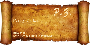 Palg Zita névjegykártya